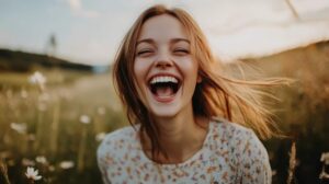 Girl with open mouth